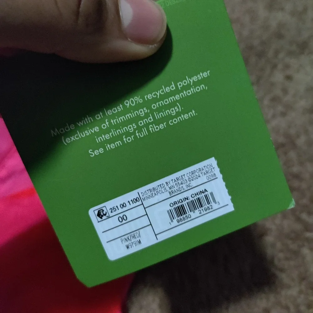 Kate Spade X Target Floral Peplum Sleeveless Midi Dress Size 00 New Pink Orange - Picture 5 of 13